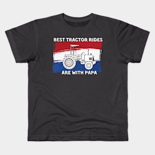 Tractor rides with Papa Kids T-Shirt